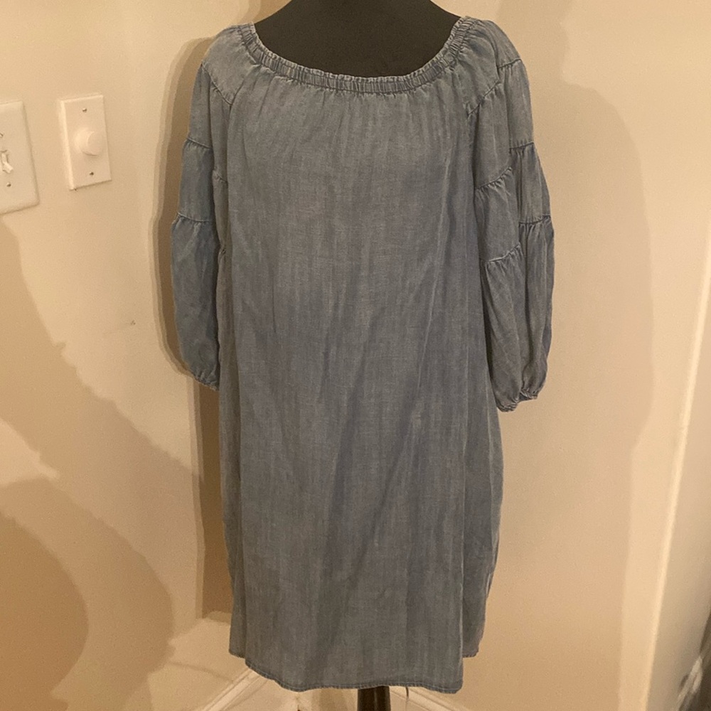 Ladies Chambray Denim Dress- Large